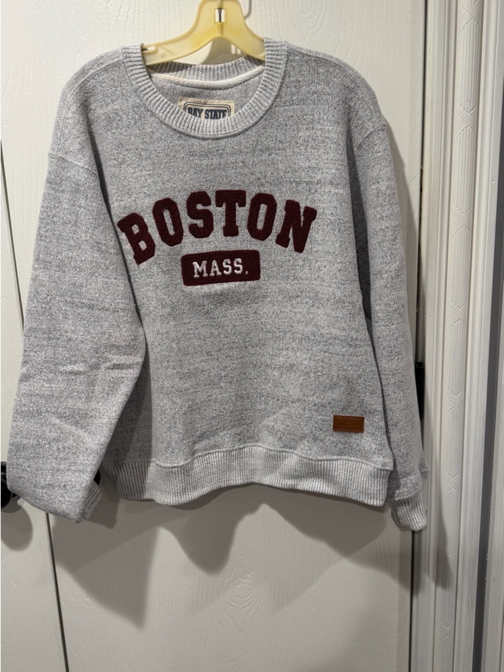 Gray Boston Crewneck Sweater - Women